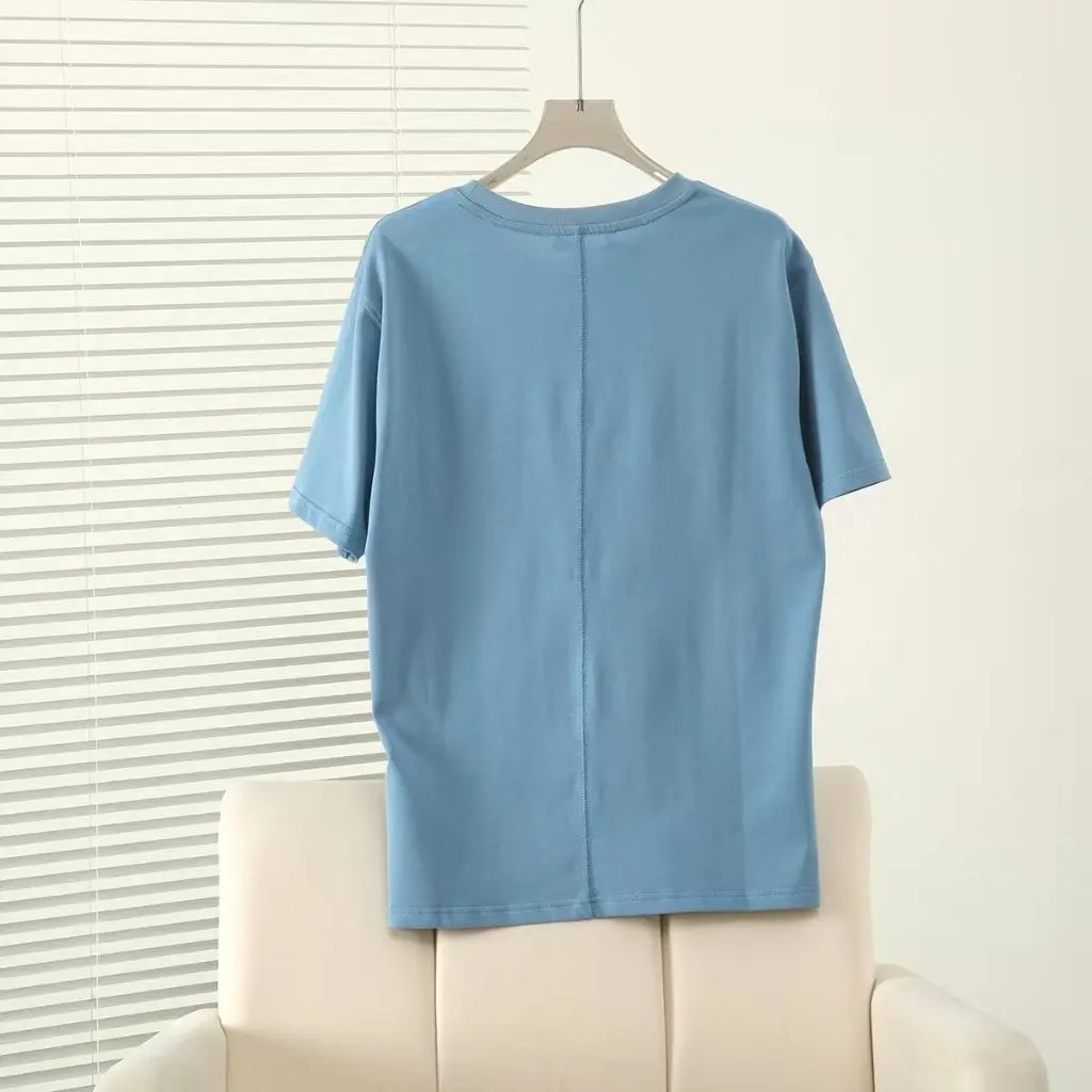 New Summer Women's round Neck Pullover T-Shirt Short-Sleeved College Style Fresh Casual Top for Women
New Summer Women's round Neck Pullover T-Shirt Short-Sleeved College Style Fresh Casual Top for Women