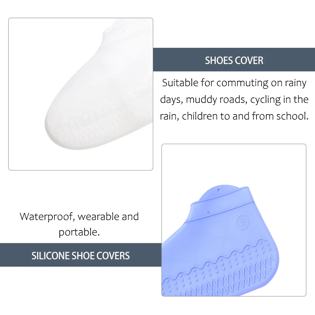 3Pairs Waterproof Silicone Shoe Covers Rain Proof Anti-Slip Elastic Overshoes Reusable Rain Day Protector Shoes Cover
3Pairs Waterproof Silicone Shoe Covers Rain Proof Anti-Slip Elastic Overshoes Reusable Rain Day Protector Shoes Cover