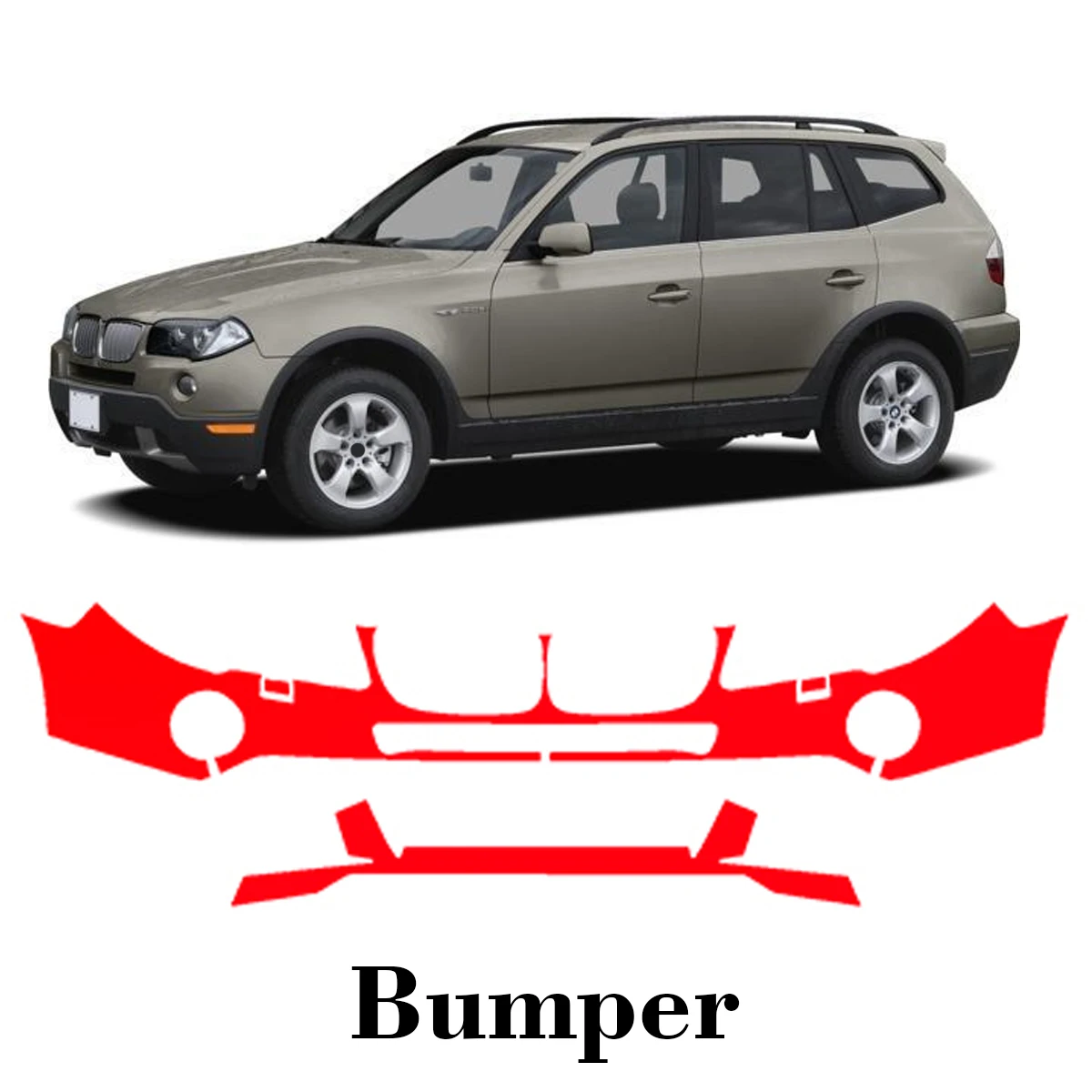 Car Precut Paint Protection Film Front Bumper Anti-scratch Exterior TPU PPF For BMW X3 2007-2009
Car Precut Paint Protection Film Front Bumper Anti-scratch Exterior TPU PPF For BMW X3 2007-2009