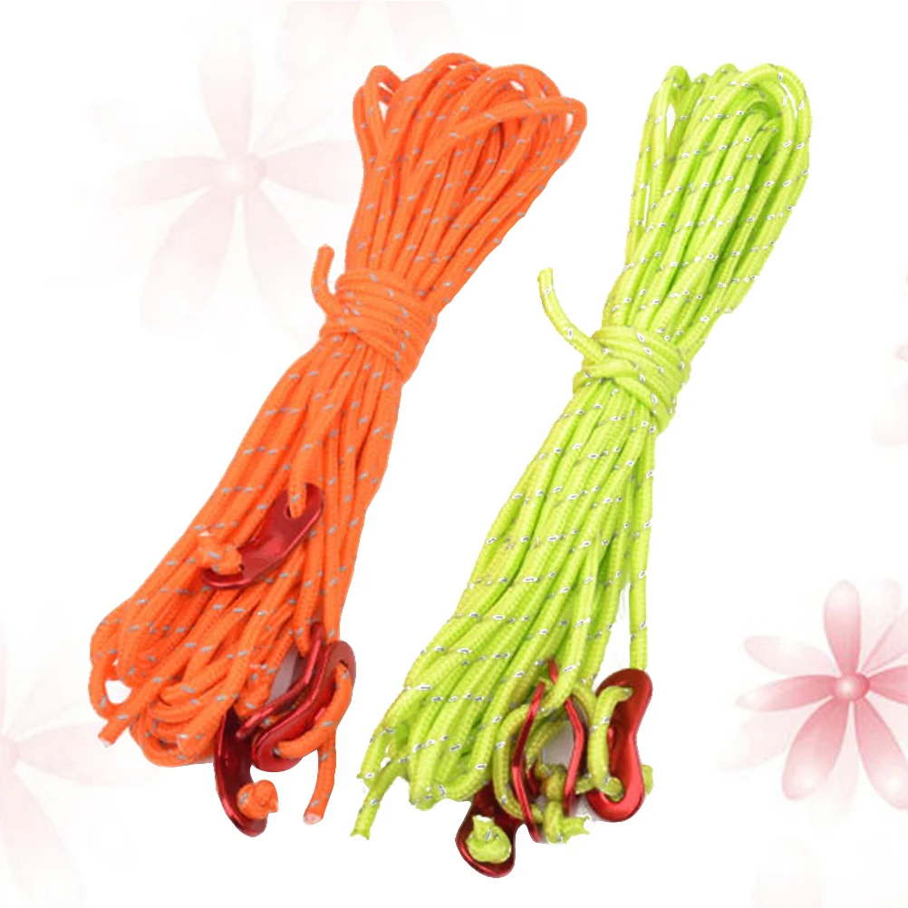 2 Packs Tent Rope Guyline Cord Reflective Nylon Camping Awning Strapping Luggage Outdoor Packaging Strong Durable
2 Packs Tent Rope Guyline Cord Reflective Nylon Camping Awning Strapping Luggage Outdoor Packaging Strong Durable