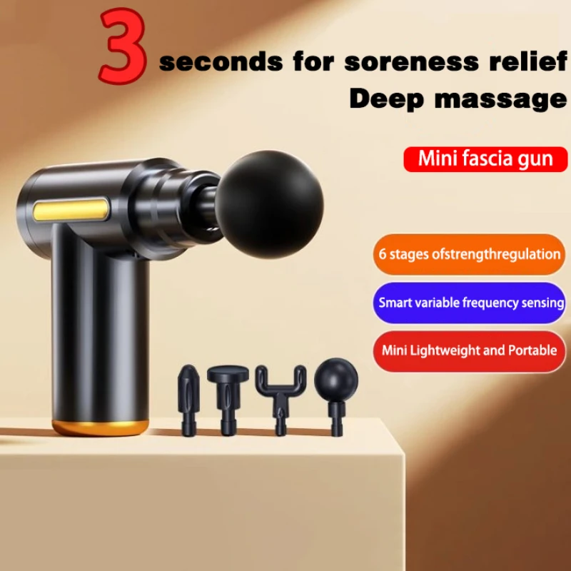 Professional Mini Fascial Massage Gun - Portable Deep Tissue Muscle Relaxation, 3200 RPM with 4 Attachments & LED Display
Professional Mini Fascial Massage Gun - Portable Deep Tissue Muscle Relaxation, 3200 RPM with 4 Attachments & LED Display