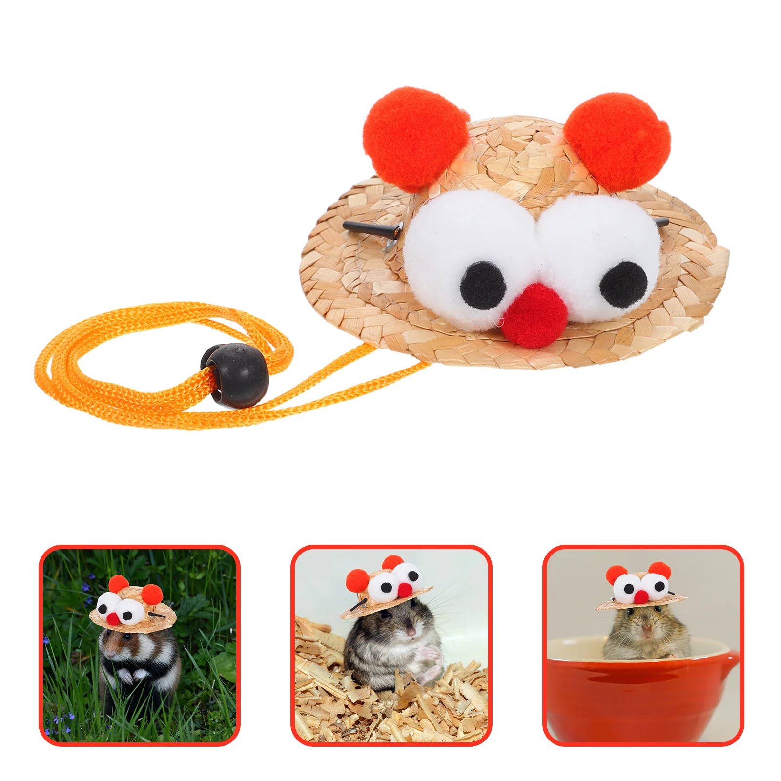 Hamster Straw Hat Adjustable Cap Cute Tiny Animal Headwear for Hamsters Rabbits Bearded Dragons Holiday Pets Hat
Hamster Straw Hat Adjustable Cap Cute Tiny Animal Headwear for Hamsters Rabbits Bearded Dragons Holiday Pets Hat