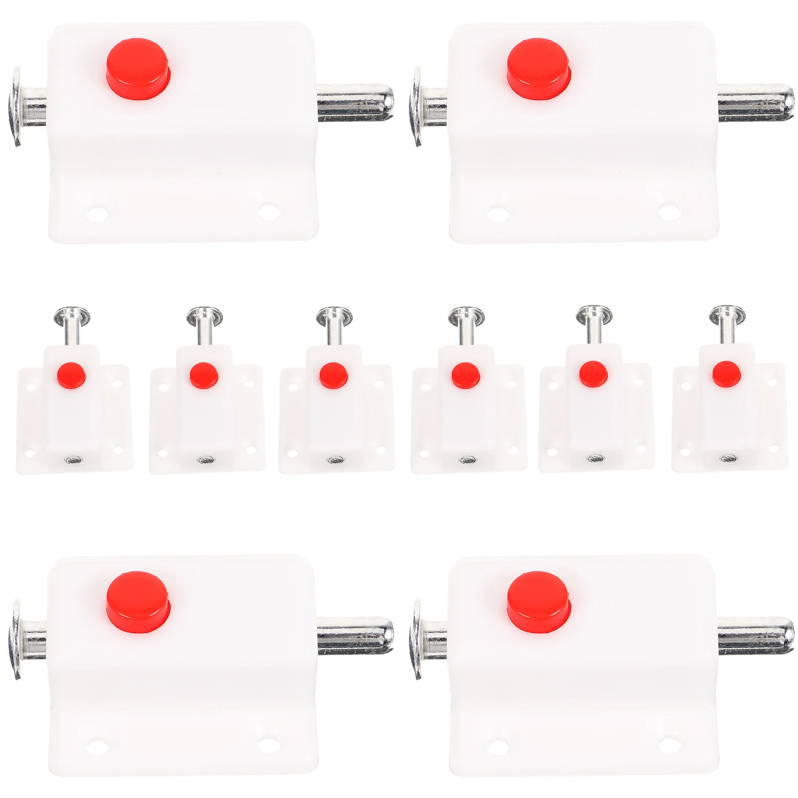 10 Pcs Plastic Self-elastic Pin Security Deadbolt Door Lock Catches inside Latch Spring
10 Pcs Plastic Self-elastic Pin Security Deadbolt Door Lock Catches inside Latch Spring