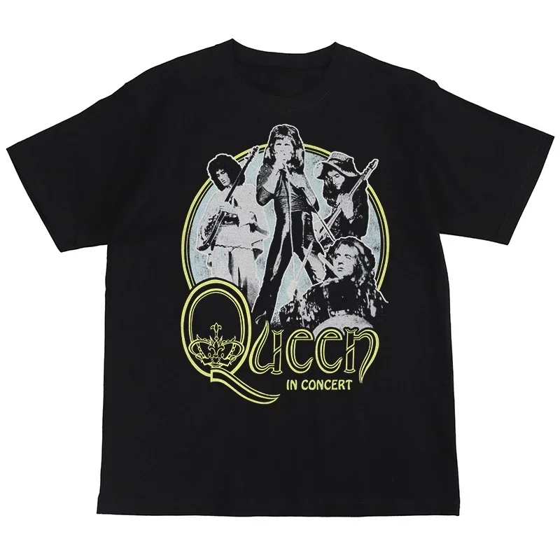 Queen Rock Band с цифровым принтом, американская уличная футболка в стиле хип-хоп, ретро, винтажная черная футболка с короткими рукавами, женская одежда
Queen Rock Band с цифровым принтом, американская уличная футболка в стиле хип-хоп, ретро, винтажная черная футболка с короткими рукавами, женская одежда