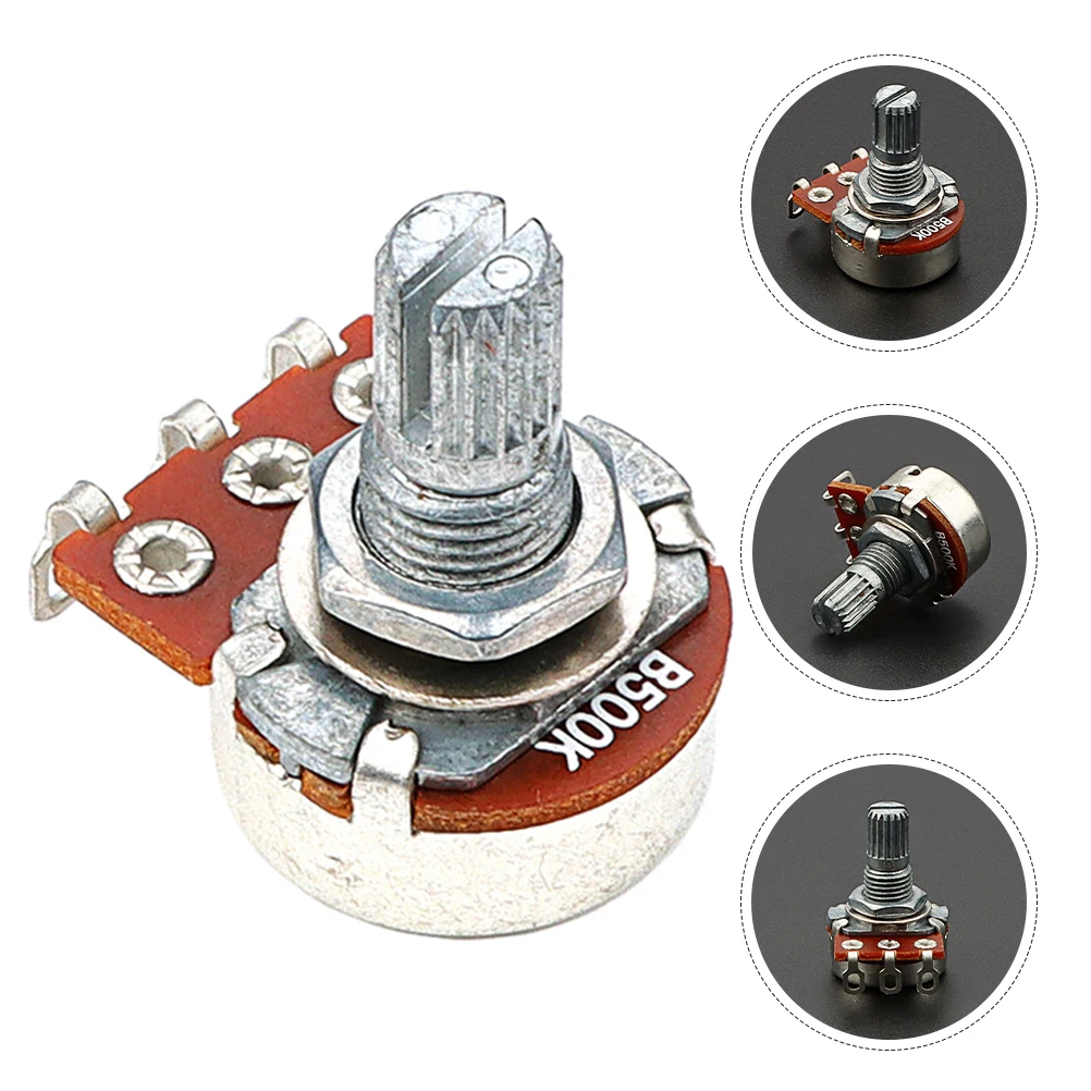 Potentiometer Small Volume Control For 500K Split Shaft Metal Variable Resistor Guitar Tone Adjuster Linear Button Guitar
Potentiometer Small Volume Control For 500K Split Shaft Metal Variable Resistor Guitar Tone Adjuster Linear Button Guitar