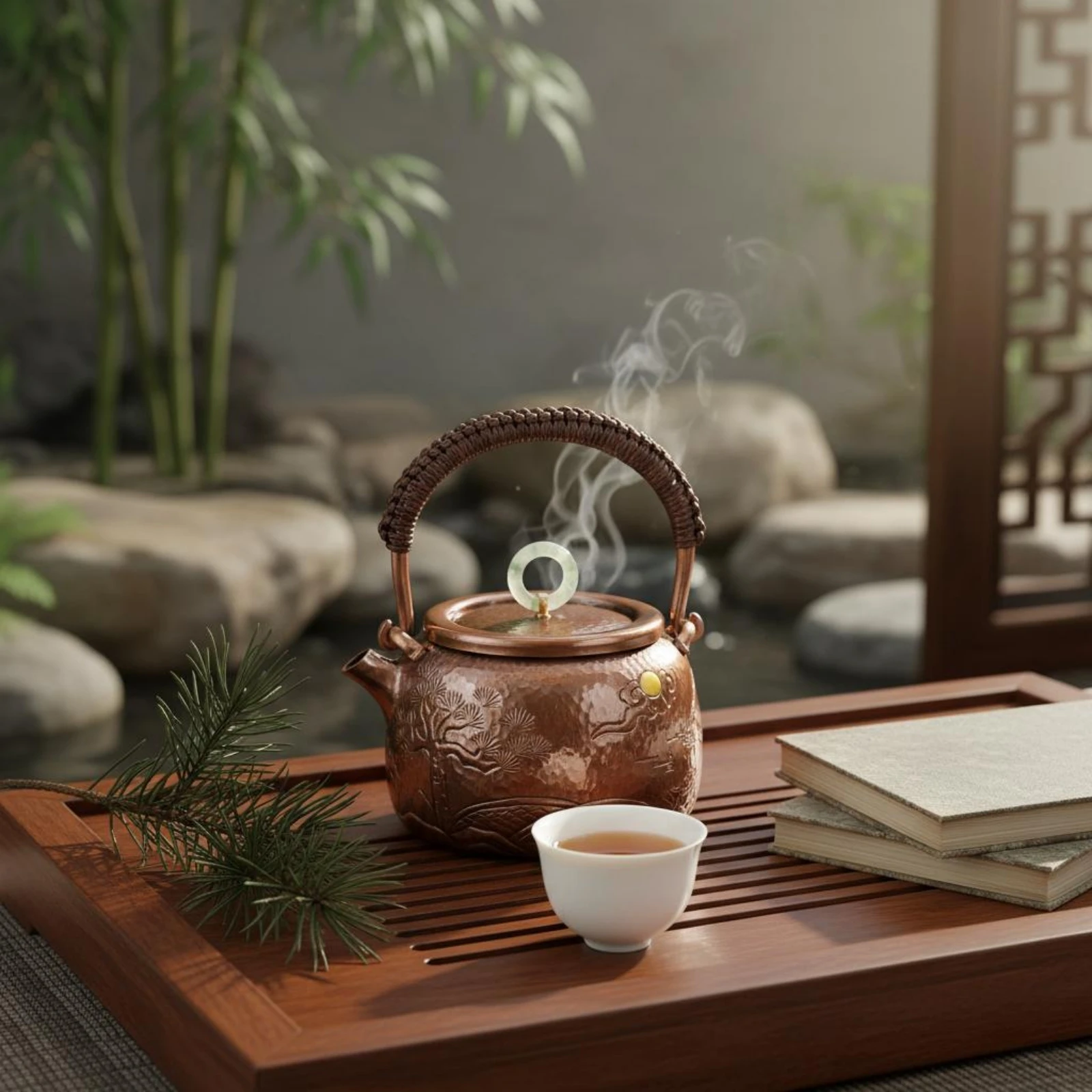 Hand-Hammered Copper Teapot Heat Resistant Copper Tea Kettle with Handle Drinkware Non Stovetop Safe
Hand-Hammered Copper Teapot Heat Resistant Copper Tea Kettle with Handle Drinkware Non Stovetop Safe