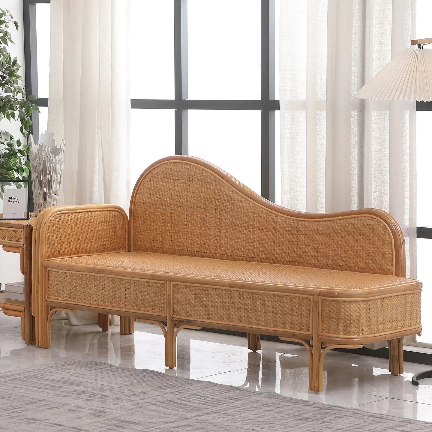LMM natural real rattan sofa Arhat bed rattan three-person living room office lunch break Chinese rattan chair
LMM natural real rattan sofa Arhat bed rattan three-person living room office lunch break Chinese rattan chair