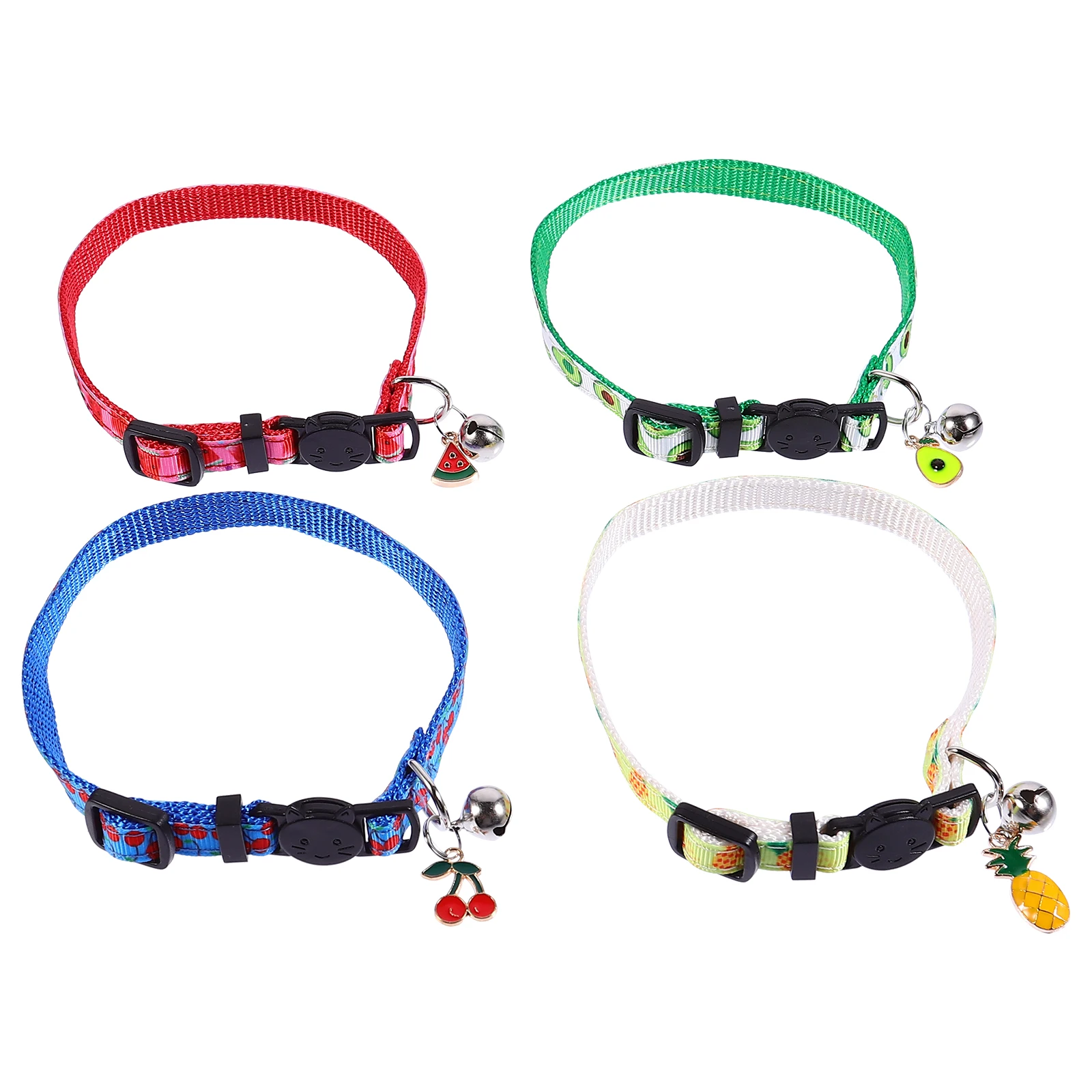 4 Pcs Fruit Pet Collar Kitten Neck Decor Cat Necklace Party Holiday Gift Supplies Chain Bell Dog Cat Pet Accessories
4 Pcs Fruit Pet Collar Kitten Neck Decor Cat Necklace Party Holiday Gift Supplies Chain Bell Dog Cat Pet Accessories