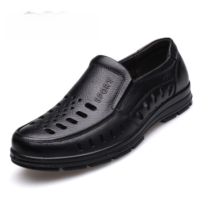 Summer Men's Casual Shoes Hollow Soft Sole Leather Shoes Microfiber Face Material Sneakers for Man Breathable Men Leather Shoes
Summer Men's Casual Shoes Hollow Soft Sole Leather Shoes Microfiber Face Material Sneakers for Man Breathable Men Leather Shoes