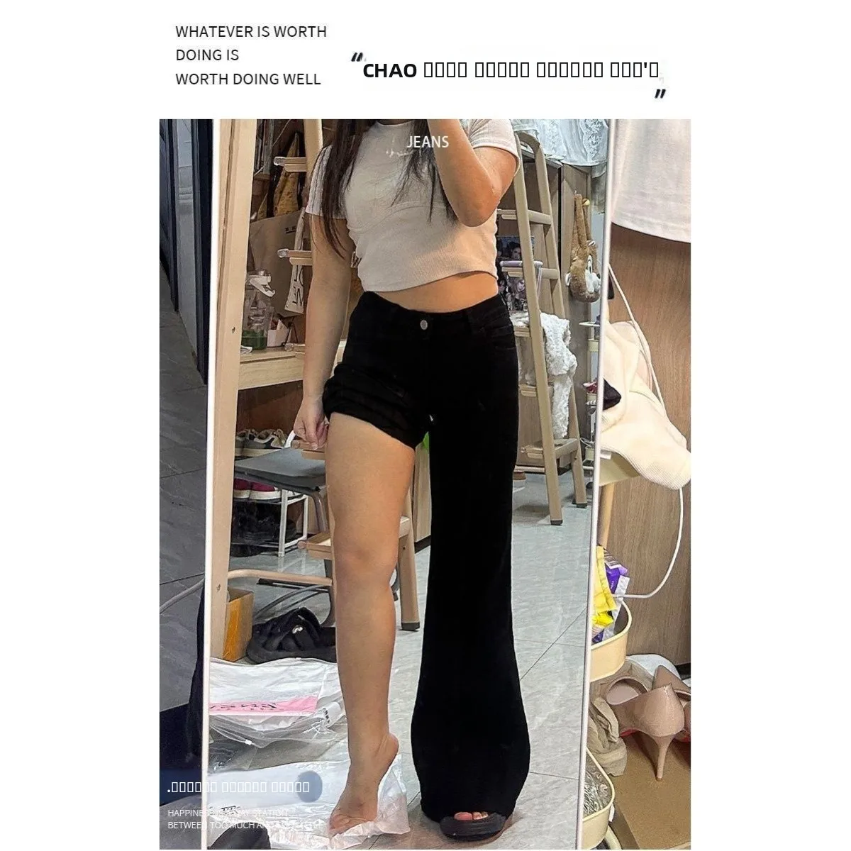 Loose Flared Jeans Women's plus Size Loose Fit Slimming Wide Leg Pants Spring New Style High Waist Zipper Closure Casual Trou...
Loose Flared Jeans Women's plus Size Loose Fit Slimming Wide Leg Pants Spring New Style High Waist Zipper Closure Casual Trou...