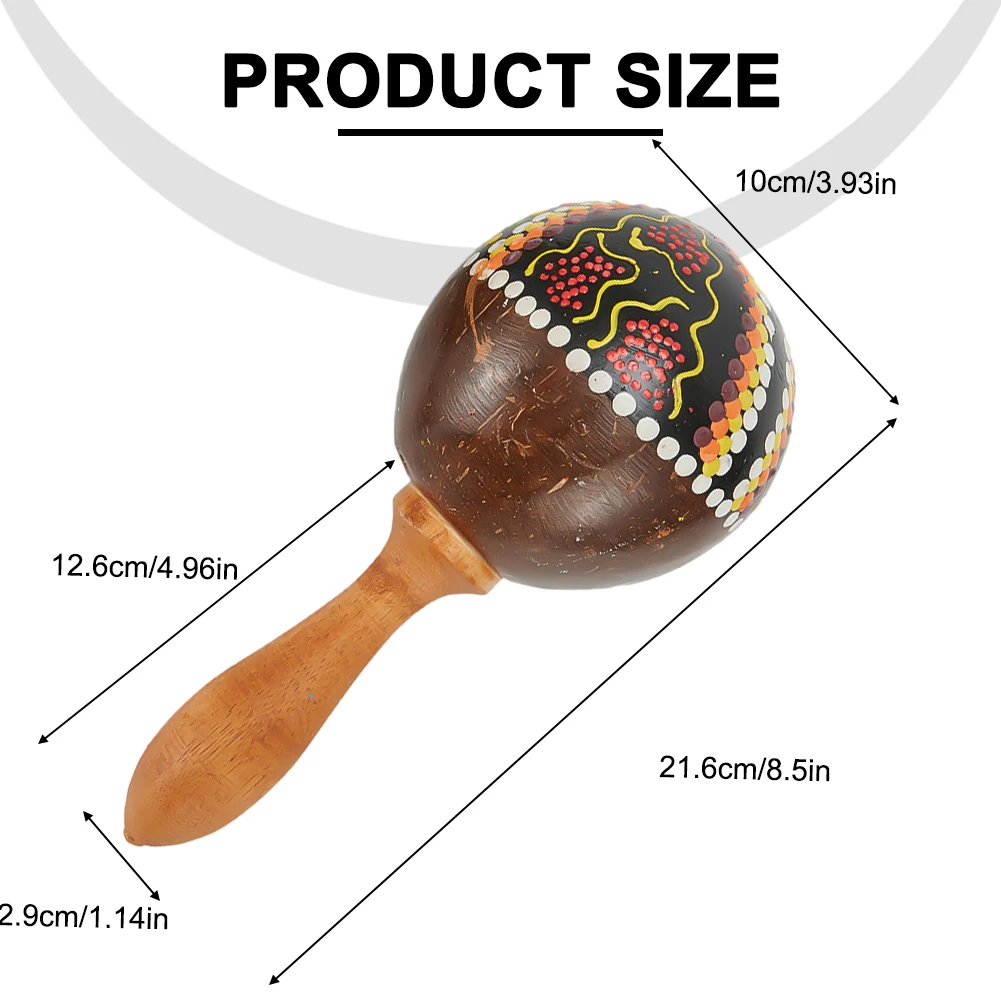 1 Pair Wooden Maracas Coconut Shell Hand Shakers Educational Percussion Musical Instrument Coconut Shell Maraca
1 Pair Wooden Maracas Coconut Shell Hand Shakers Educational Percussion Musical Instrument Coconut Shell Maraca