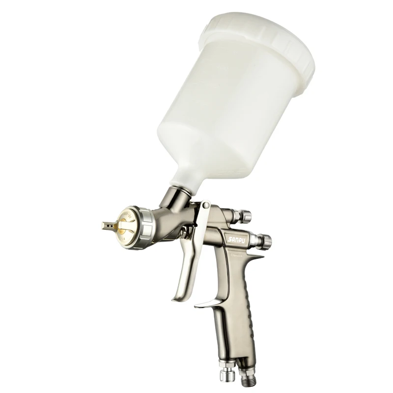 High-End 1.3mm HVLP Gravity Feed Spray Gun with 600ml Cup Uniform Atomization for Automotive Furniture & Woodworking Painting
High-End 1.3mm HVLP Gravity Feed Spray Gun with 600ml Cup Uniform Atomization for Automotive Furniture & Woodworking Painting