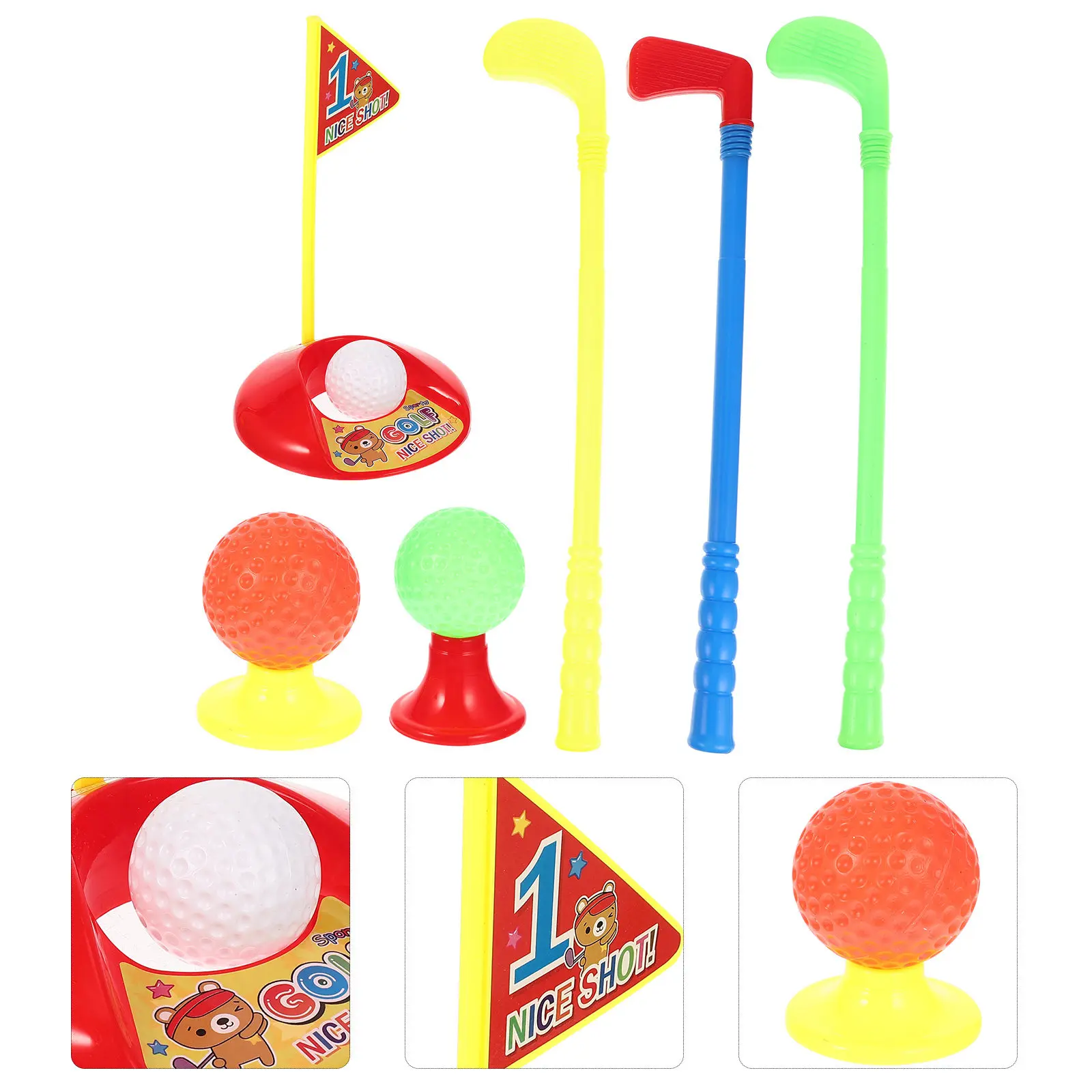 Golf Clubs ABS Suit for Children Kids Indoor Outdoor Educational Plastic Ball Game Parent Child Sports Fun Clubs
Golf Clubs ABS Suit for Children Kids Indoor Outdoor Educational Plastic Ball Game Parent Child Sports Fun Clubs