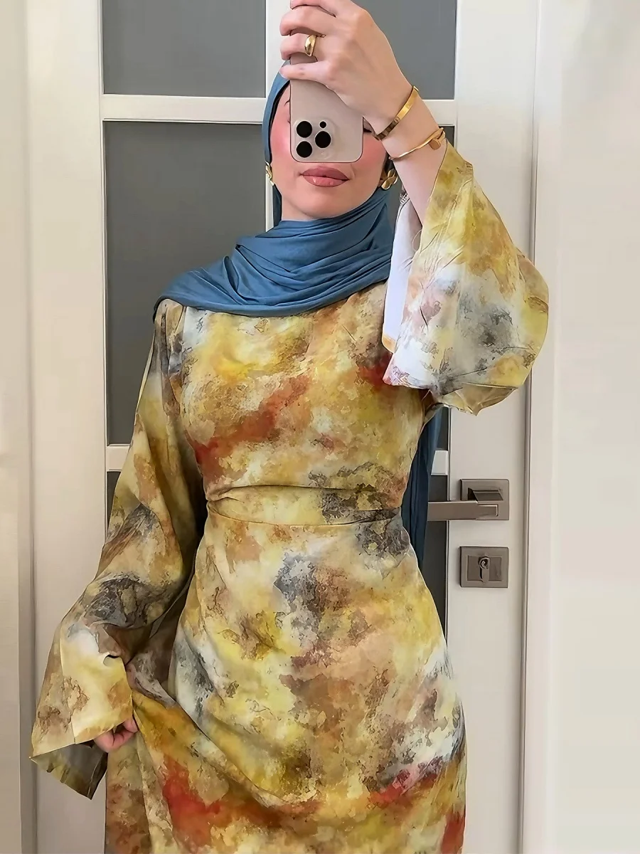 Ближний Восток, женская мода, Дубай, Абая, Türkiye, длинное платье с принтом, скромное простое молитвенное платье Рамадана, женская исламская одежда, Kebaya
Ближний Восток, женская мода, Дубай, Абая, Türkiye, длинное платье с принтом, скромное простое молитвенное платье Рамадана, женская исламская одежда, Kebaya