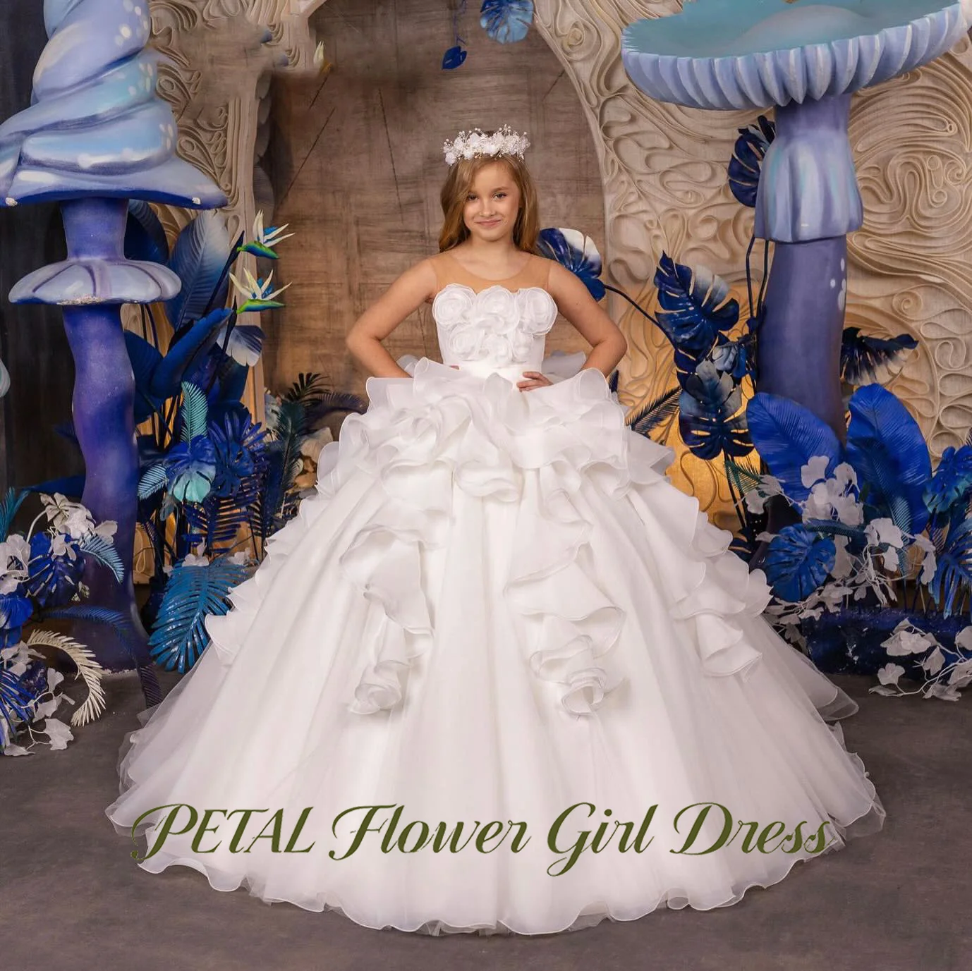 Petal White A Line Tulle Flower Girl Dress Sleeveless Floor Length Baby Kids Birthday Dress Ruffled Pageant Dress for Girl
Petal White A Line Tulle Flower Girl Dress Sleeveless Floor Length Baby Kids Birthday Dress Ruffled Pageant Dress for Girl