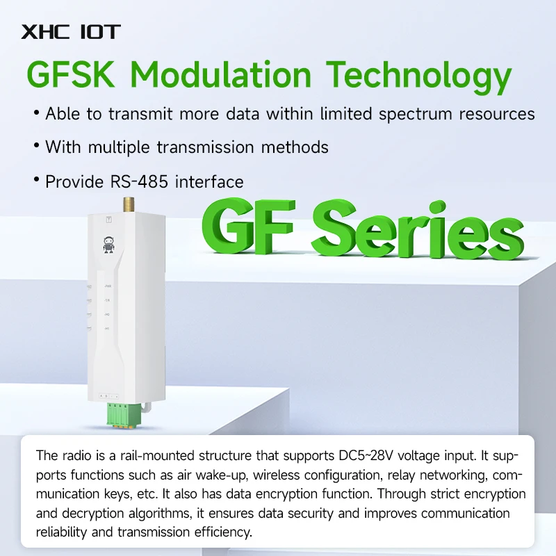 Micro Size DTU GFSK 433MHz Frequency-Hopping XHCIOT EWD95M-433GF20(485) Din-Rail Installation Modbus Protocol
Micro Size DTU GFSK 433MHz Frequency-Hopping XHCIOT EWD95M-433GF20(485) Din-Rail Installation Modbus Protocol