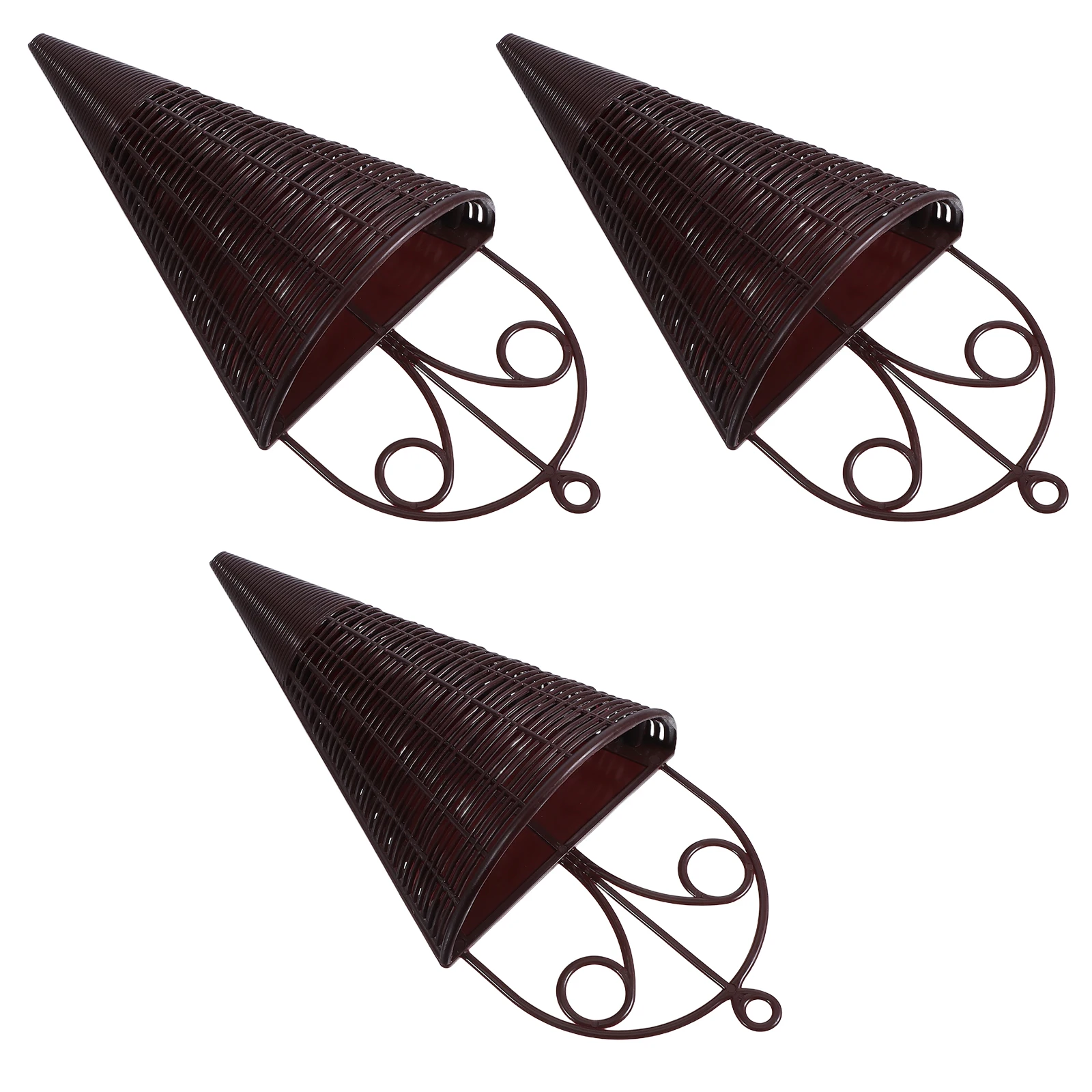 3pcs Rattan Decorative Flower Basket Wall Planter Hanging Storage Brown Vintage Style Balcony Plant Pot
3pcs Rattan Decorative Flower Basket Wall Planter Hanging Storage Brown Vintage Style Balcony Plant Pot