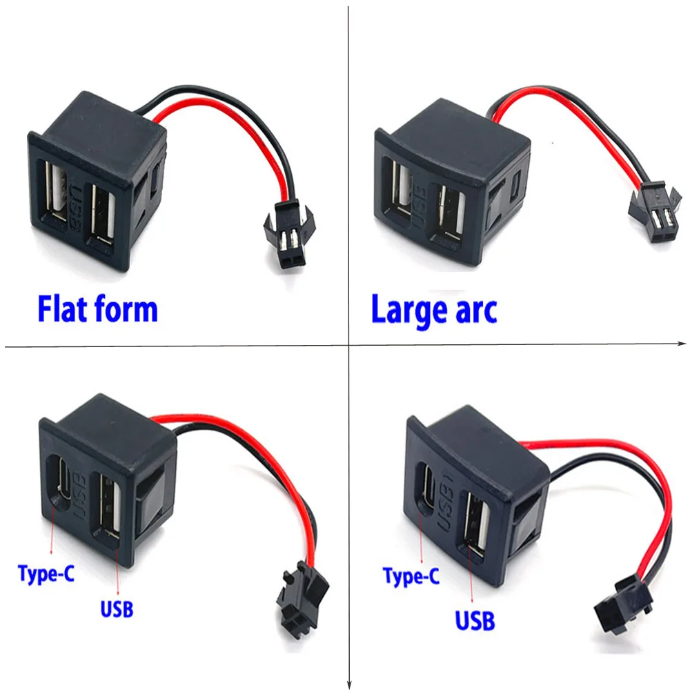 1pcs/2pcs Double layer USB female base type-c socket a female USB lamp charging socket power socket with cable connector
1pcs/2pcs Double layer USB female base type-c socket a female USB lamp charging socket power socket with cable connector