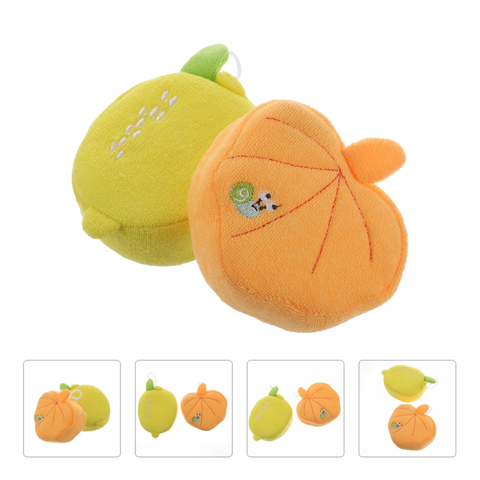 2Pcs Bathing Sponge Balls Fruit Shapes Lovely Soft Body Scrubber Gentle Exfoliating Shower Supplies Bath Supplies 
2Pcs Bathing Sponge Balls Fruit Shapes Lovely Soft Body Scrubber Gentle Exfoliating Shower Supplies Bath Supplies