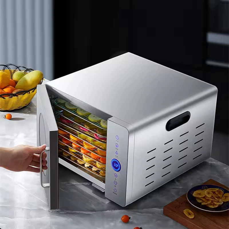 1280W 304 Stainless Steel Food Dehydrator - 8-Tray Visual Window, Home & Commercial Use, Fast Drying, Easy Clean, for Fruits
1280W 304 Stainless Steel Food Dehydrator - 8-Tray Visual Window, Home & Commercial Use, Fast Drying, Easy Clean, for Fruits