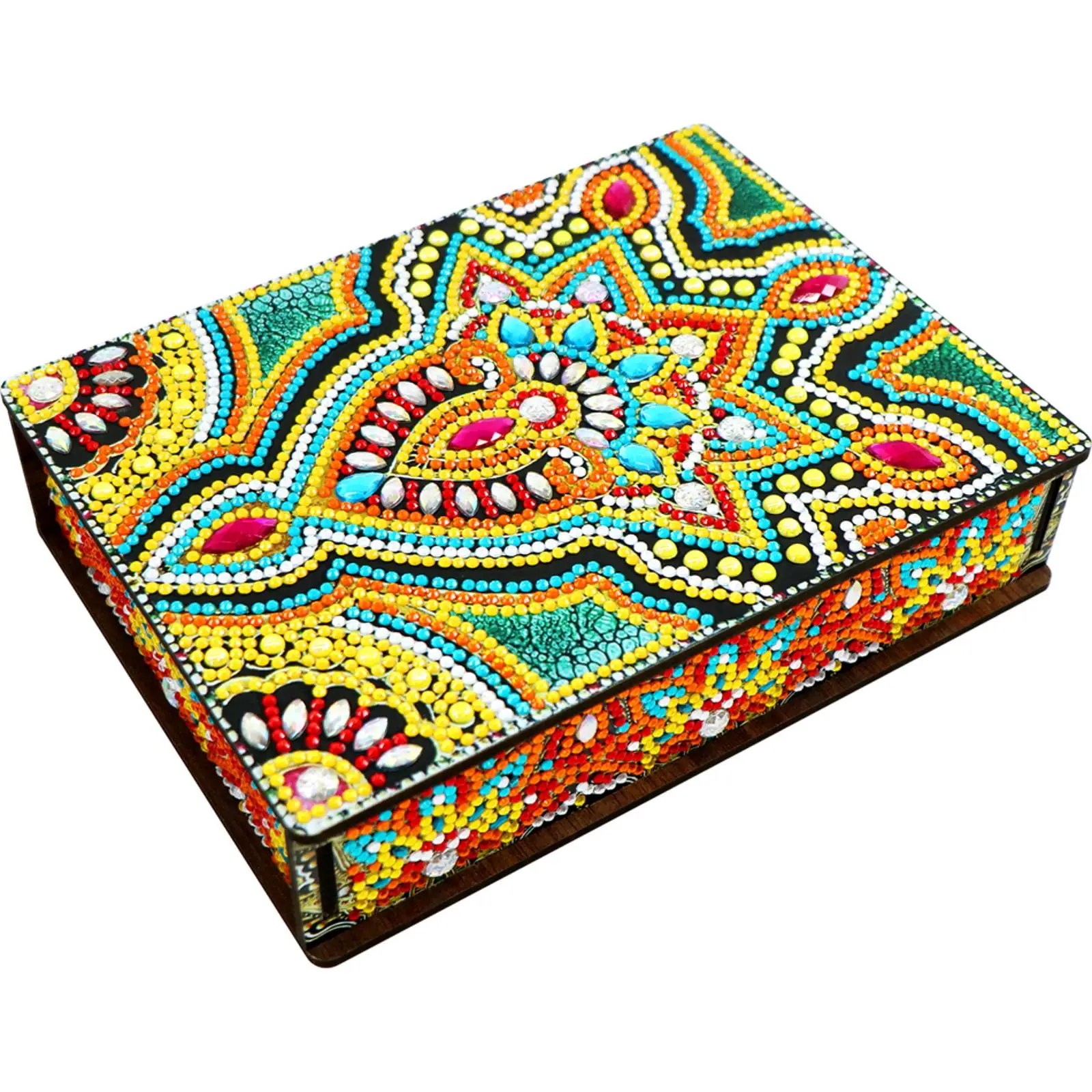 Classic Mandala Diamond Drawing Jewelry Storage Box DIY Special Shaped Drill Wood Organizer Case Holder Mosaic Art
Classic Mandala Diamond Drawing Jewelry Storage Box DIY Special Shaped Drill Wood Organizer Case Holder Mosaic Art