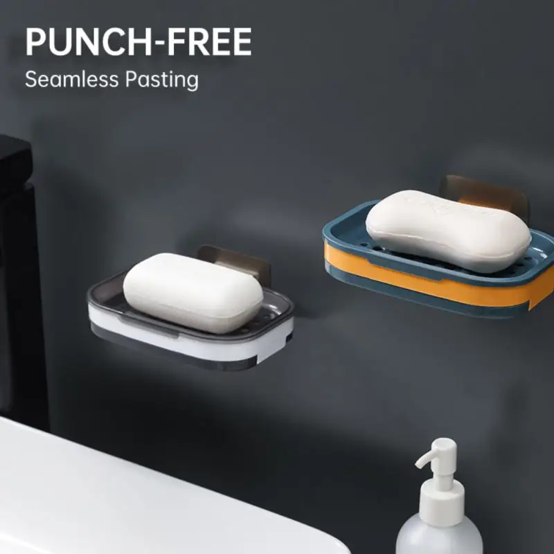 Punch Free Soap Box Soap dish Drain Soap Holder Bathroom Shower Soap Holder Dish Storage Plate Tray Bathroom Supplies
Punch Free Soap Box Soap dish Drain Soap Holder Bathroom Shower Soap Holder Dish Storage Plate Tray Bathroom Supplies