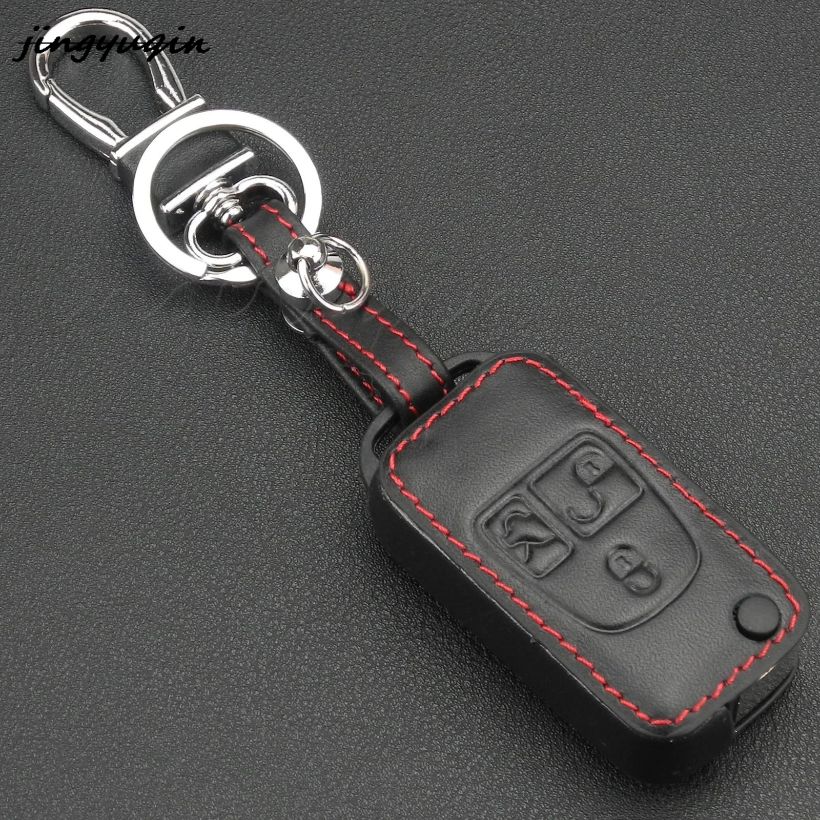 jingyuqin 10pcs/lot 3 Buttons Leather Remote Car Key Case Cover For Mercedes Benz ML C CL S SL SEL Car Key Chain
jingyuqin 10pcs/lot 3 Buttons Leather Remote Car Key Case Cover For Mercedes Benz ML C CL S SL SEL Car Key Chain