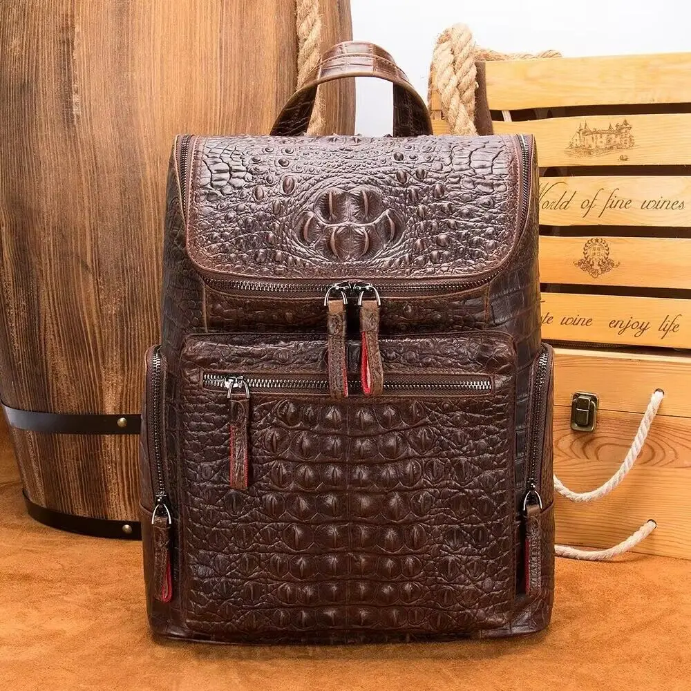 Fashion Alligator Pattern Genuine Leather Backpack for Men Business Laptop Rucksack School Bag Computer Backpack Bag 14"
Fashion Alligator Pattern Genuine Leather Backpack for Men Business Laptop Rucksack School Bag Computer Backpack Bag 14"
