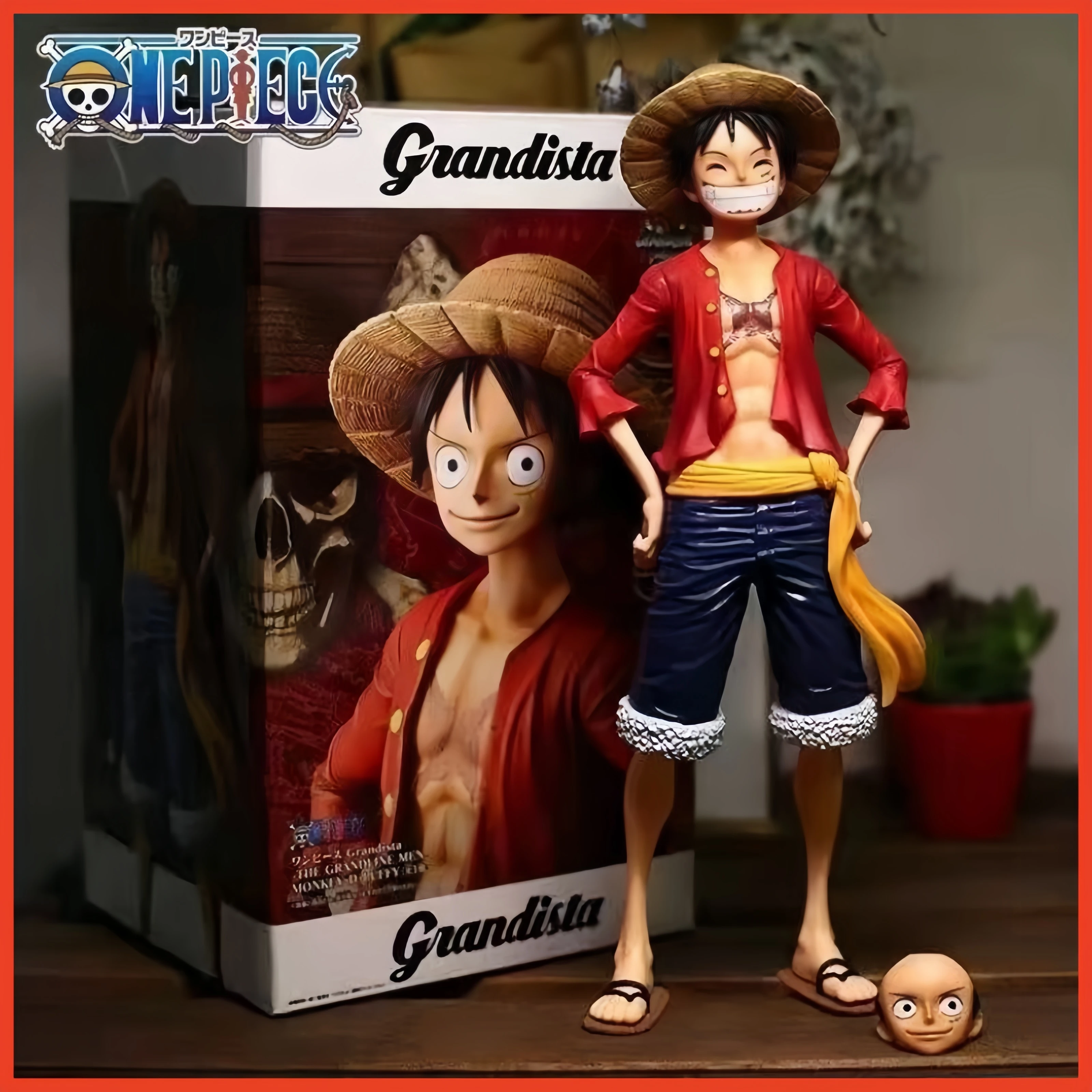 Фигурка Grandista One Piece Monkey D Luffy, 28 см, три сменных лица, аниме-фигурка, модель-игрушка для коллекционеров аниме
Фигурка Grandista One Piece Monkey D Luffy, 28 см, три сменных лица, аниме-фигурка, модель-игрушка для коллекционеров аниме