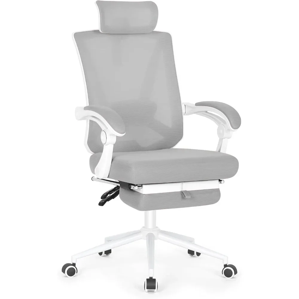 Ergonomic Office Chair with Footrest, Adjustable 2D Lumbar Support, High Back Computer Chair with Adjustable Headrest
Ergonomic Office Chair with Footrest, Adjustable 2D Lumbar Support, High Back Computer Chair with Adjustable Headrest