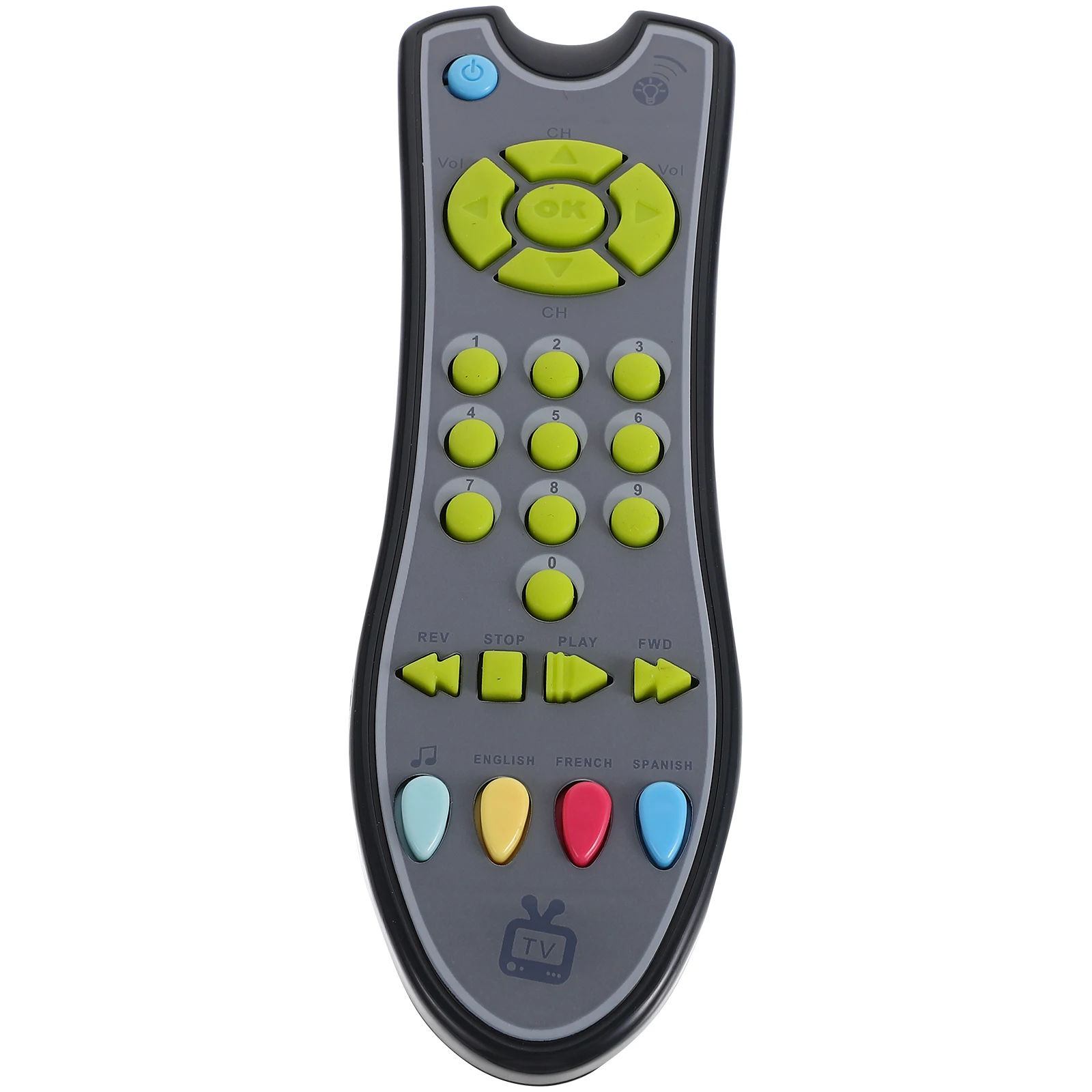 Emulated Remote Control Grey No Kids Music Soft Lighting Sound Effects Interactive Games Baby Boys Toy Remote Plaything
Emulated Remote Control Grey No Kids Music Soft Lighting Sound Effects Interactive Games Baby Boys Toy Remote Plaything
