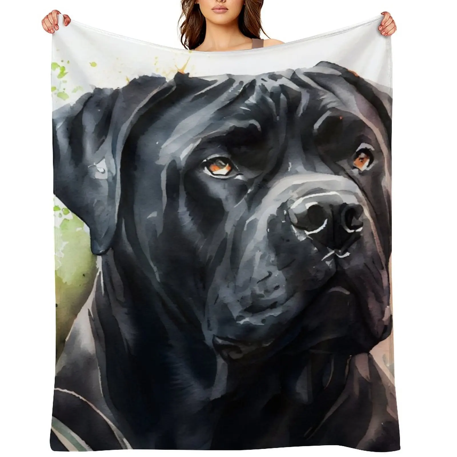 A Black Cane Corso Watercolor portrait Throw Blanket Summer Beddings Cute Plaid Plush Luxury St Blankets
A Black Cane Corso Watercolor portrait Throw Blanket Summer Beddings Cute Plaid Plush Luxury St Blankets