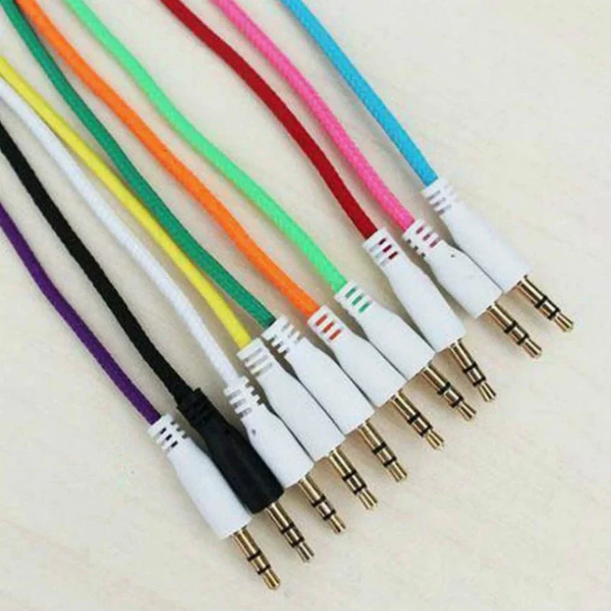 1m Fabric 3.5mm Jack Audio Cable Male to Male Car Stereo Aux Cod For Headphone Mobile Phone MP3 Laptop Speaker Wire
1m Fabric 3.5mm Jack Audio Cable Male to Male Car Stereo Aux Cod For Headphone Mobile Phone MP3 Laptop Speaker Wire
