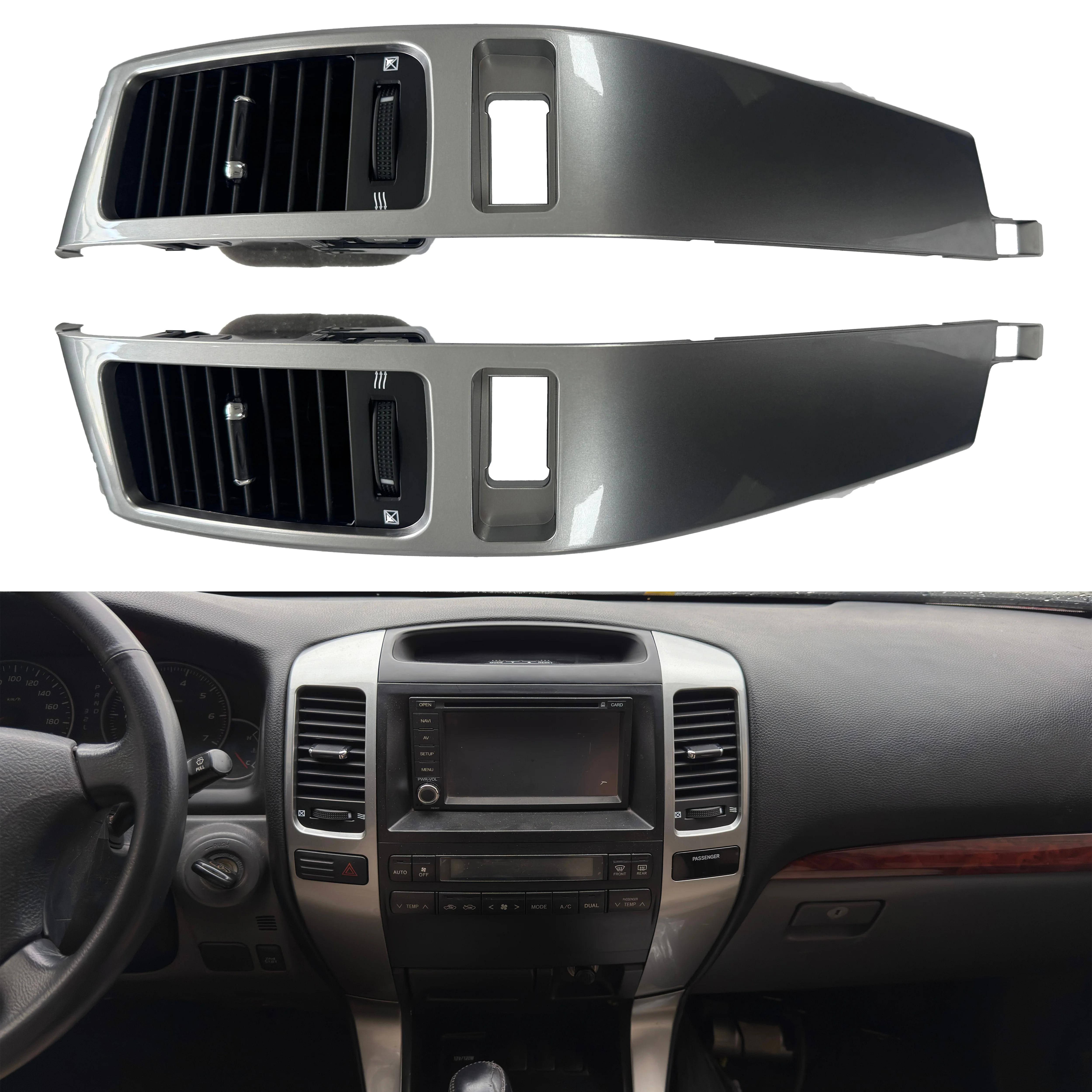 New OEM 55474-60040 55475-60040 Auto Air Conditioner A/C Vent for 2003-2009 Lexus GX470 Toyota Land Cruiser Prado 120
New OEM 55474-60040 55475-60040 Auto Air Conditioner A/C Vent for 2003-2009 Lexus GX470 Toyota Land Cruiser Prado 120