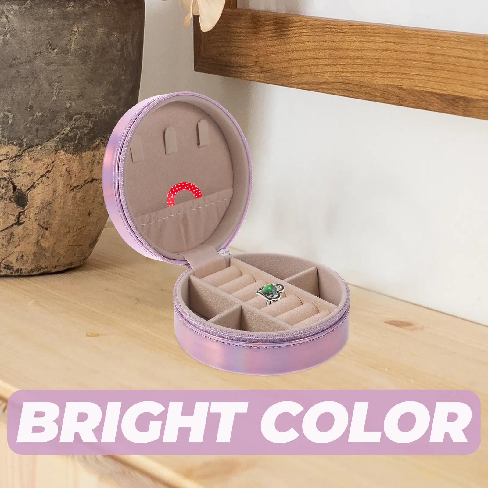Портативная шкатулка для украшений, маленький дорожный органайзер для колец, ожерелий, серег, легкий контейнер для хранения
Портативная шкатулка для украшений, маленький дорожный органайзер для колец, ожерелий, серег, легкий контейнер для хранения