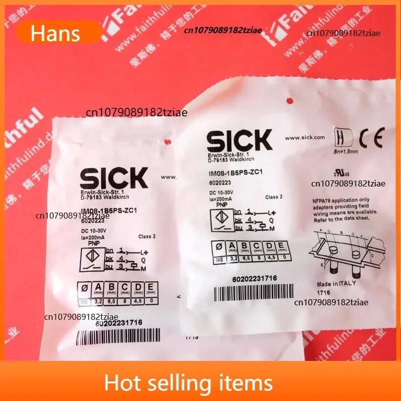2026 Hot Item Sick IM08-1B5PS-ZC1 New Proximity Sensor 6020223
2026 Hot Item Sick IM08-1B5PS-ZC1 New Proximity Sensor 6020223
