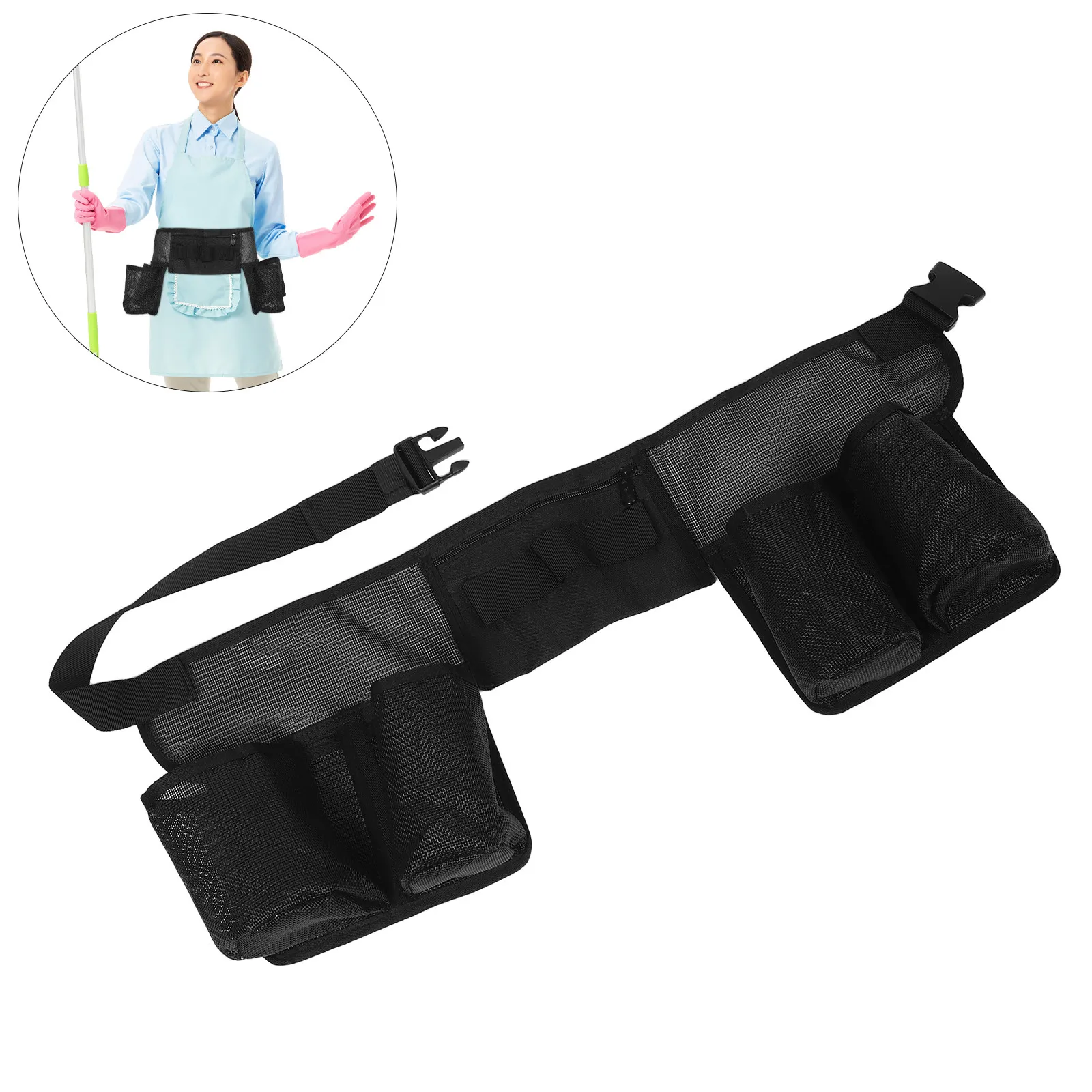 Professional Ergonomic Cleaning Tool Belt Bag Waterproof Multi-Compartment Waist Tool Organizer for Housekeeping Maintenance
Professional Ergonomic Cleaning Tool Belt Bag Waterproof Multi-Compartment Waist Tool Organizer for Housekeeping Maintenance