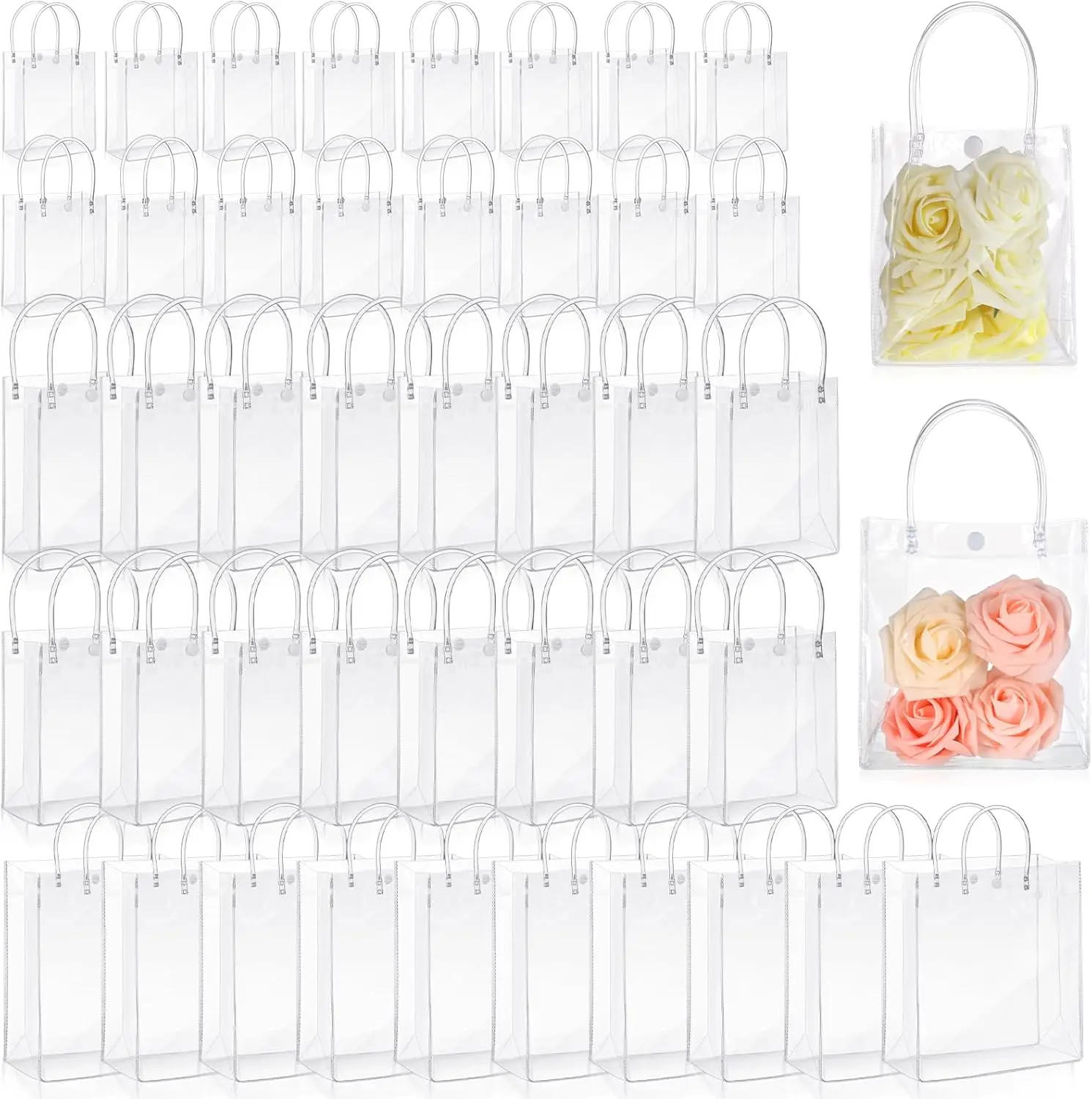 Transparent Gift Bags Plastic Reusable Gift Bag Shopping Wedding Clear Goodie Bags Clear Candy Bags Totes for School Birthday
Transparent Gift Bags Plastic Reusable Gift Bag Shopping Wedding Clear Goodie Bags Clear Candy Bags Totes for School Birthday