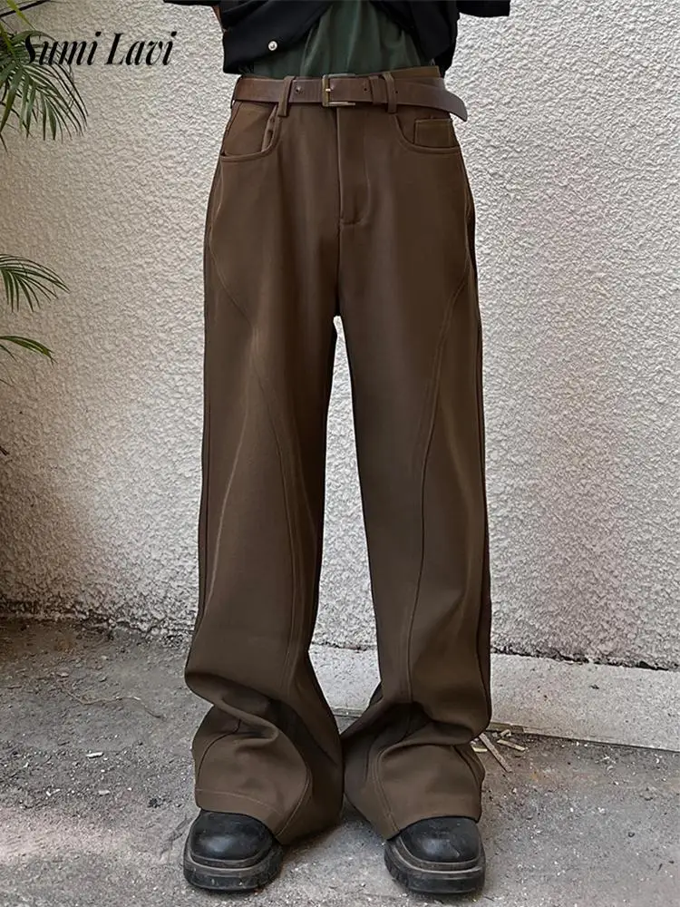 New Casual Men's Solid Color Flared Trousers Spring Autumn Fashion Wide Leg Pants Men Vintage Draped Loose High Waisted Trousers
New Casual Men's Solid Color Flared Trousers Spring Autumn Fashion Wide Leg Pants Men Vintage Draped Loose High Waisted Trousers