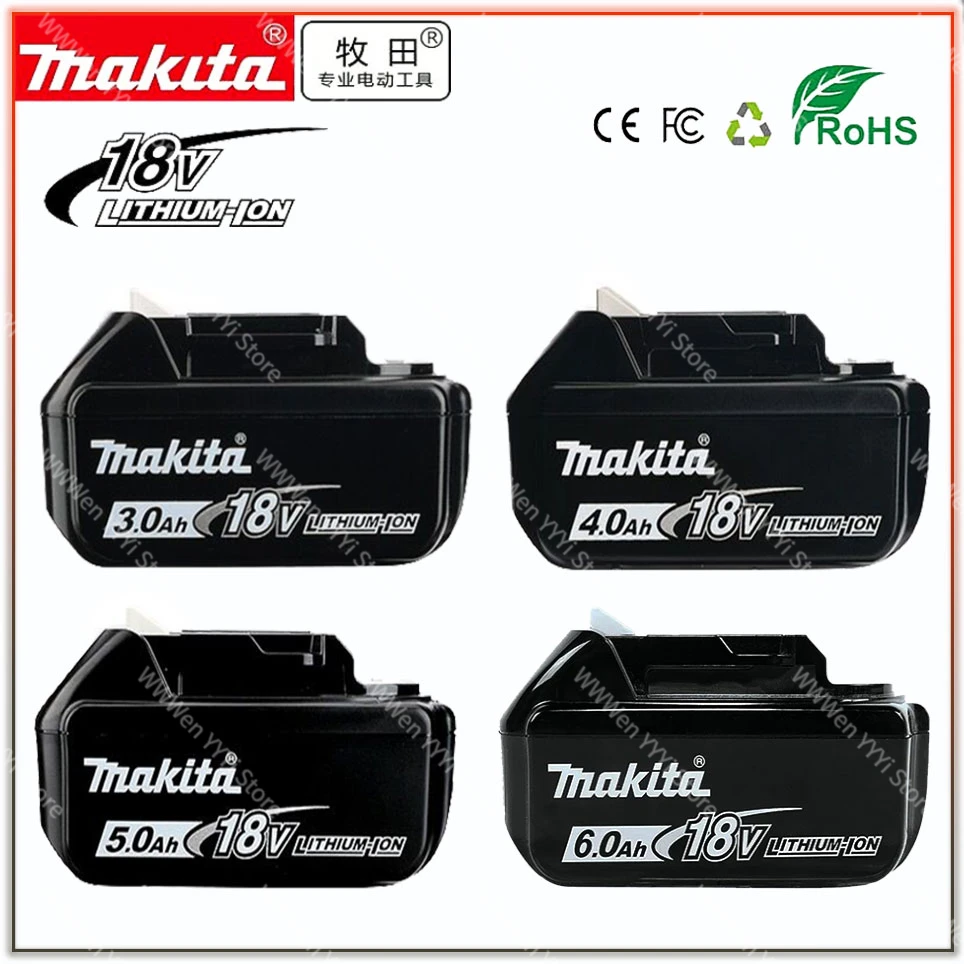 Новый оригинальный makita 18 в 3,0/5,0/4,0 Ач Ахли-ионный аккумулятор для makita BL1830 BL1815 BL1860 BL1840 Сменный аккумулятор для электроинструмента
Новый оригинальный makita 18 в 3,0/5,0/4,0 Ач Ахли-ионный аккумулятор для makita BL1830 BL1815 BL1860 BL1840 Сменный аккумулятор для электроинструмента