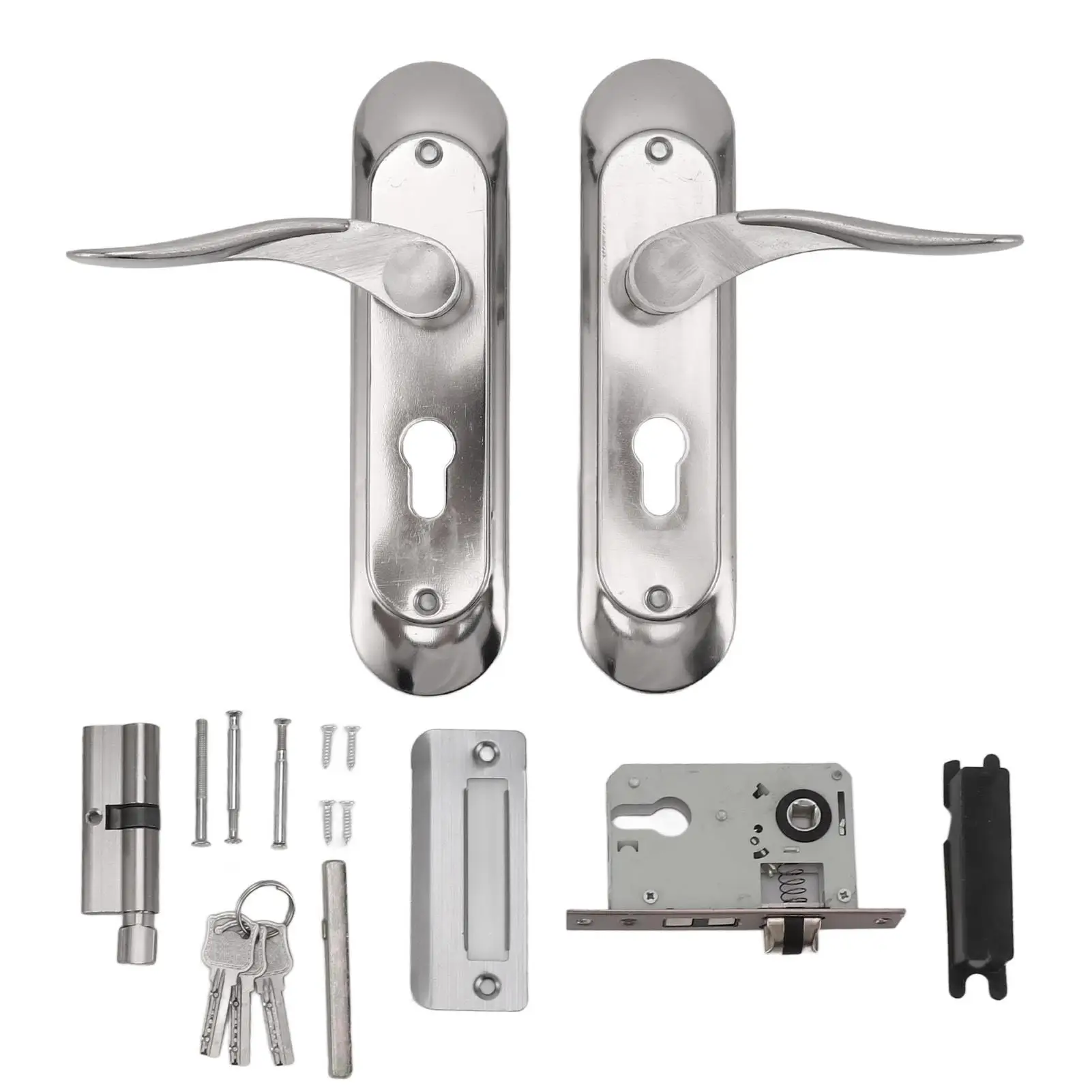 Stainless Steel Door Handle Easy Installation with Lock for closet Wide Application Interior Use
Stainless Steel Door Handle Easy Installation with Lock for closet Wide Application Interior Use