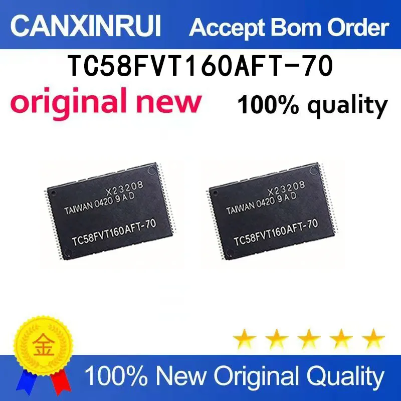 (5-100 pieces)Brand new original TC58FVT160AFT-70 TC58FVT160AFT TSOP-48 spot chip
(5-100 pieces)Brand new original TC58FVT160AFT-70 TC58FVT160AFT TSOP-48 spot chip