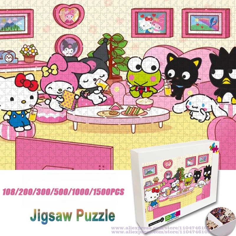 Sanrio Hello Kitty and Friends Puzzle Jigsaw 108/200/300/500/1000/1500Pcs Intelligence Puzzles for Kids Creative Birthday Gift
Sanrio Hello Kitty and Friends Puzzle Jigsaw 108/200/300/500/1000/1500Pcs Intelligence Puzzles for Kids Creative Birthday Gift
