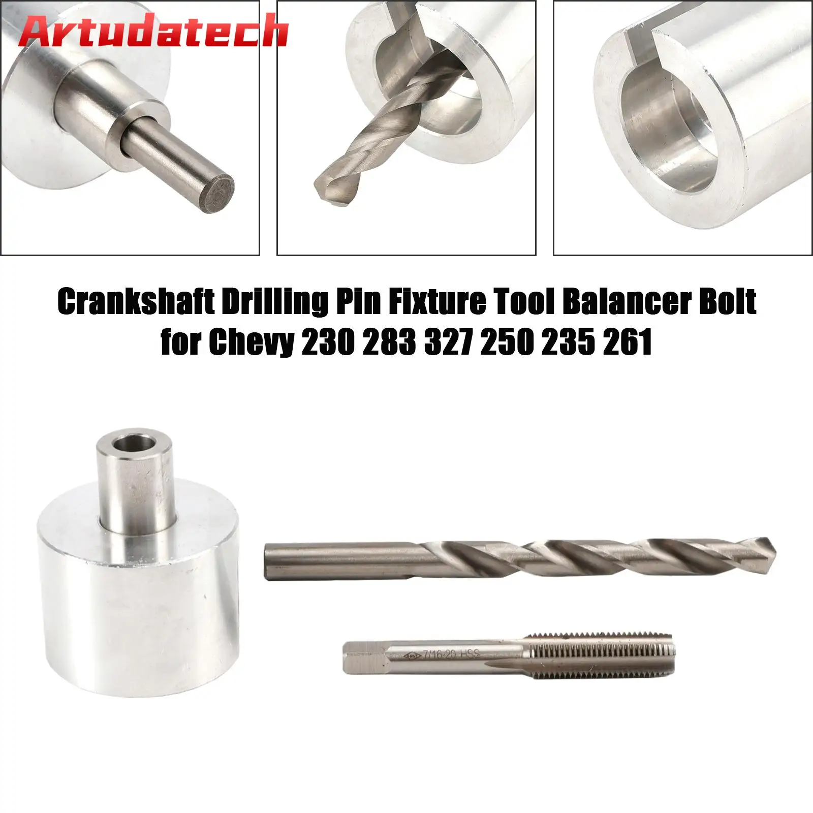 Artudatech Crankshaft Drilling Pin Fixture Tool Balancer Bolt for Chevy 230 283 327 Car Accessories
Artudatech Crankshaft Drilling Pin Fixture Tool Balancer Bolt for Chevy 230 283 327 Car Accessories