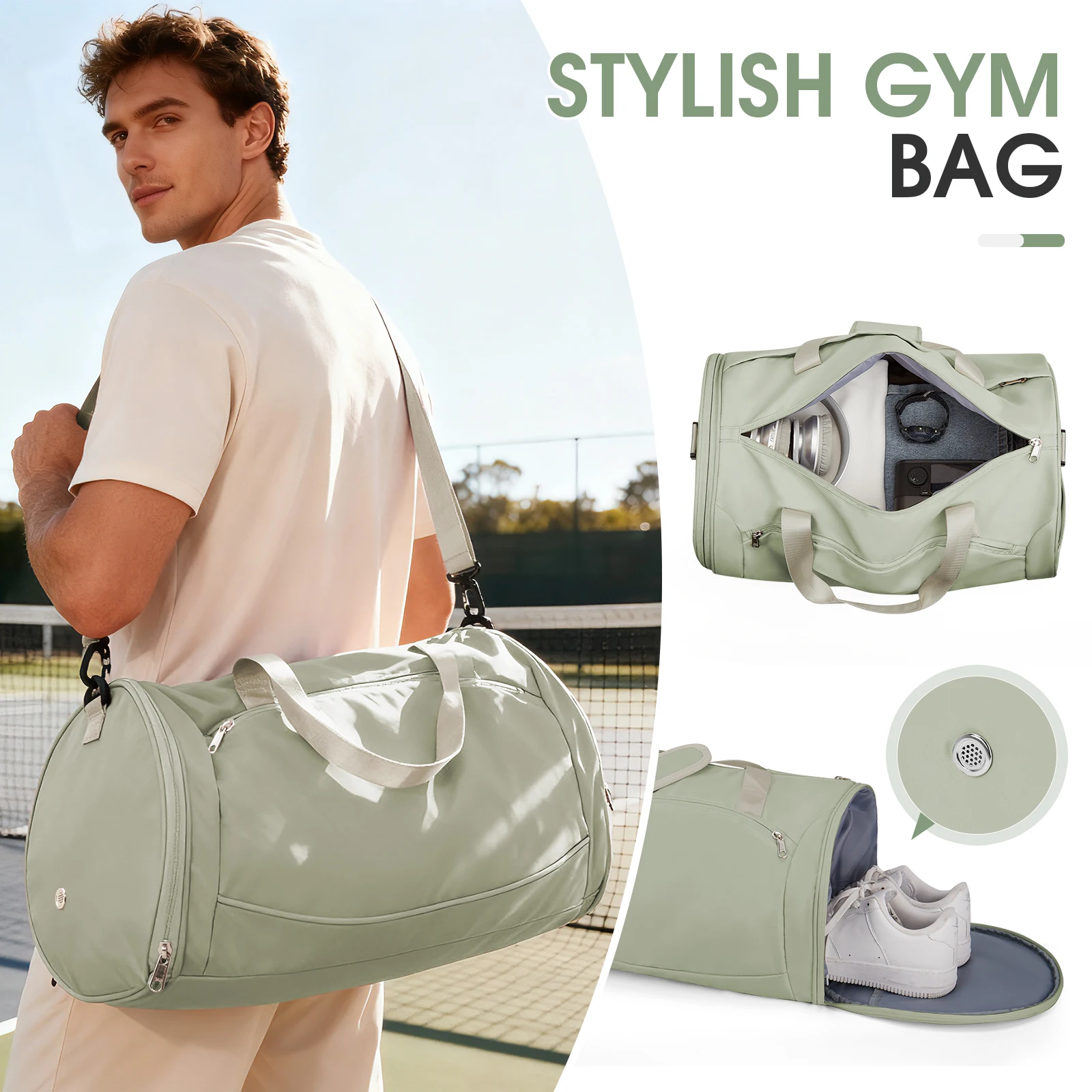 Large Capacity Gym Bag & Travel Backpack - Daypack for Swimming, Sports,Weekend Trips, Christmas Gifts,Travel Bag for Women Men
Large Capacity Gym Bag & Travel Backpack - Daypack for Swimming, Sports,Weekend Trips, Christmas Gifts,Travel Bag for Women Men