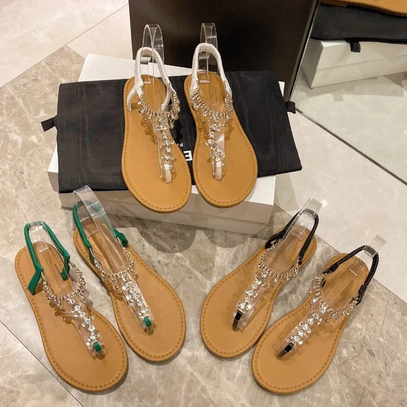 Women's Sandals Flat Bottomed Transparent Shoe Body Herringbone Slippers 2024 Fashion Dress Suspender Designer Women's Sandals
Women's Sandals Flat Bottomed Transparent Shoe Body Herringbone Slippers 2024 Fashion Dress Suspender Designer Women's Sandals