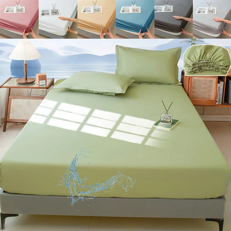Solid color waterproof and dirt proof bedsheet cover With 360 Elastic Band Adjustable for Single Double King Queen Size Bedsheet
Solid color waterproof and dirt proof bedsheet cover With 360 Elastic Band Adjustable for Single Double King Queen Size Bedsheet