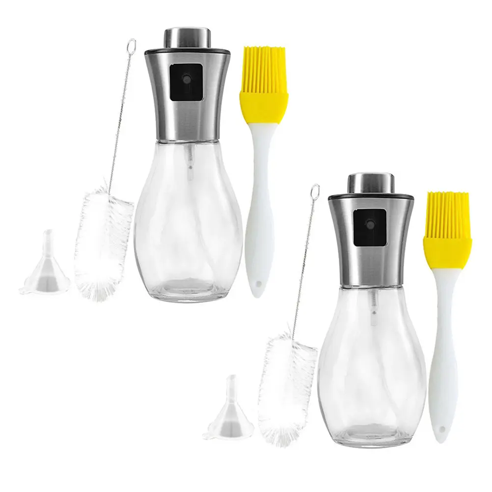 2Sets Portable Oil Sprayer Bottle Set Premium Stainless Steel Manual Kitchen Oil Dispenser for Grilling Baking Bbq Cooking
2Sets Portable Oil Sprayer Bottle Set Premium Stainless Steel Manual Kitchen Oil Dispenser for Grilling Baking Bbq Cooking
