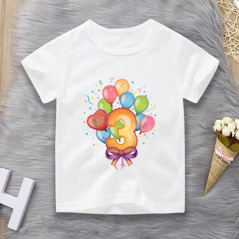 2022 New Style Happy Birthday Gift Tshirt Baby Boy Clothes Cartoon Number 1-9 Print Funny T-shirt Kids Summer Fashion Tops
2022 New Style Happy Birthday Gift Tshirt Baby Boy Clothes Cartoon Number 1-9 Print Funny T-shirt Kids Summer Fashion Tops