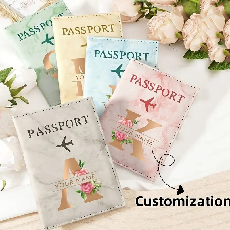 Custom Passport Holder with Floral Design Featuring Initials, Personalized with Name And A-Z Letters - a Faux Leather Passport
Custom Passport Holder with Floral Design Featuring Initials, Personalized with Name And A-Z Letters - a Faux Leather Passport